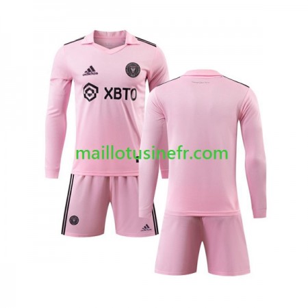 Maillot de Foot Inter Miami Domicile 2023-24 Manches Longues - Enfant